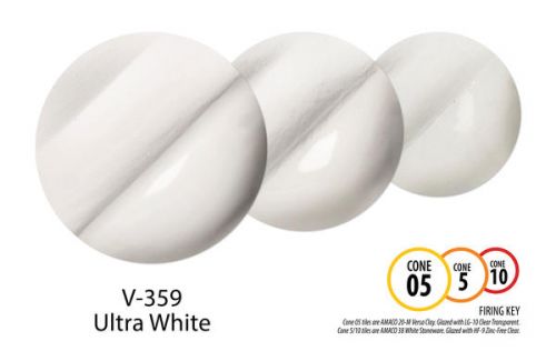 AMACO Velvet Underglaze V-359 - Ultra White - 1 pint